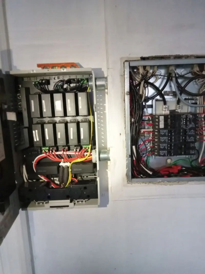 Electrical panel upgrade completed for Security Camera Wiring in Amberley